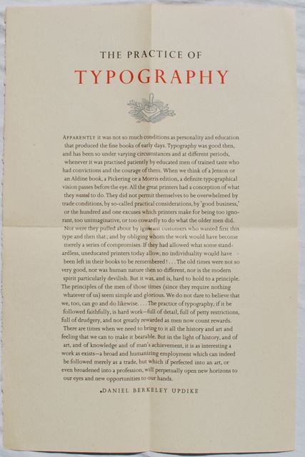 Image for The Practice of Typography.