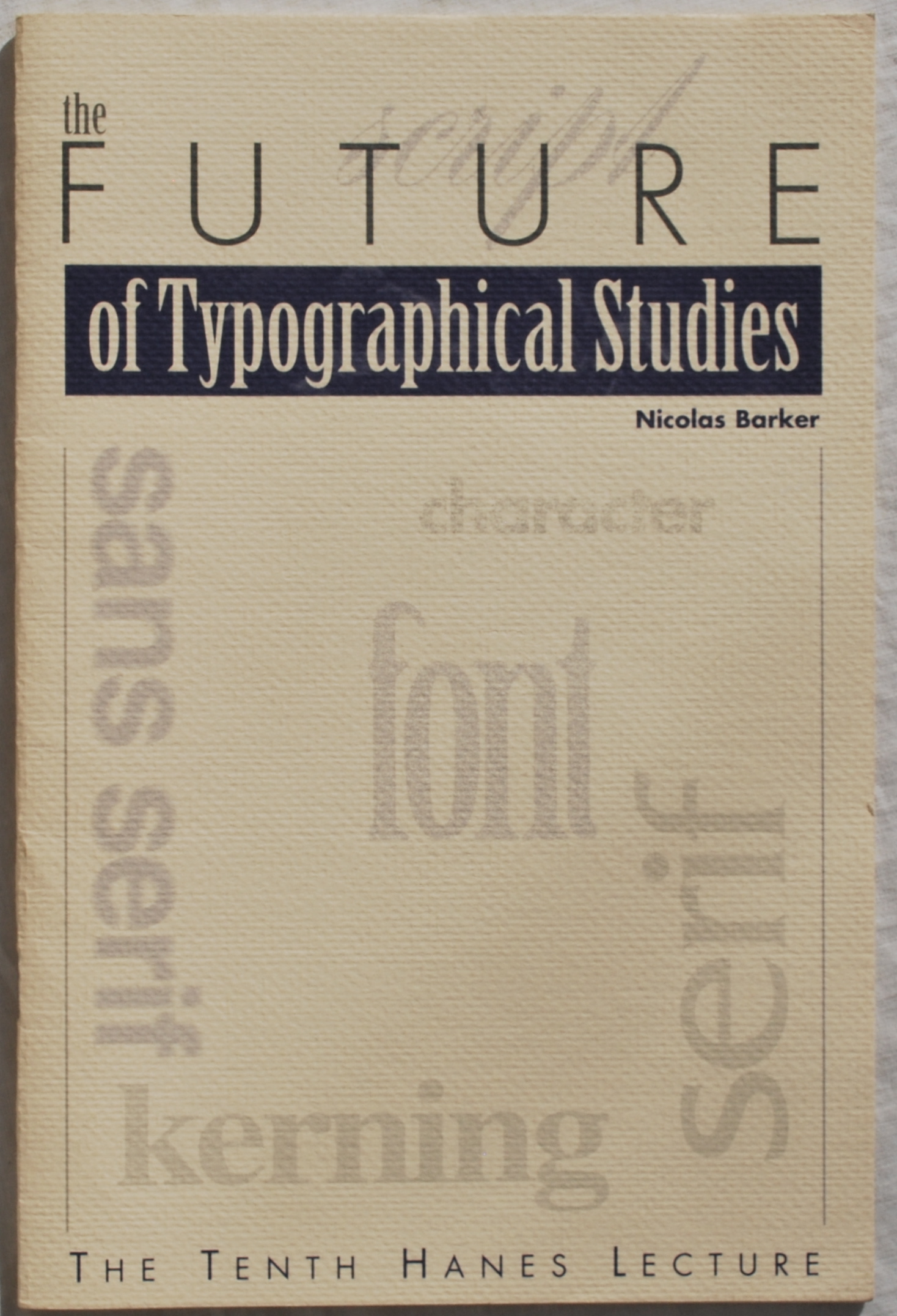 Image for The Future of Typographical Studies.