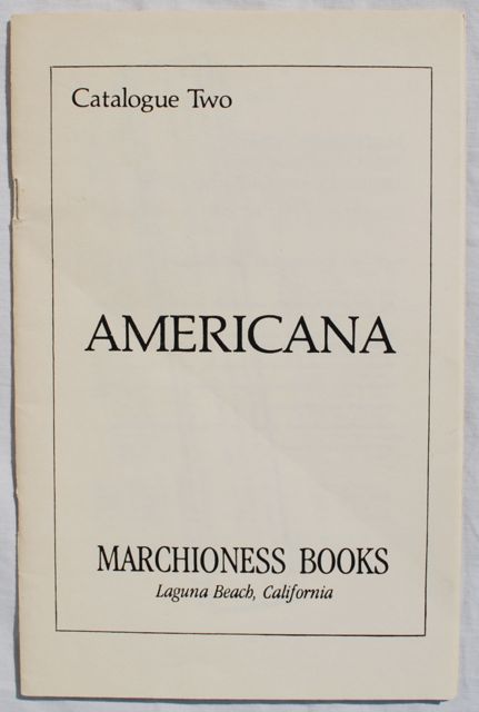 Image for Catalogue Two: Americana.