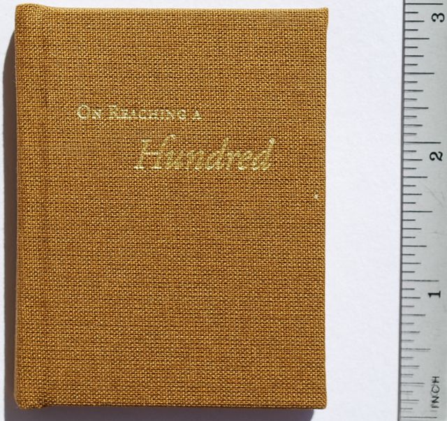 Image for On Reaching A Hundred