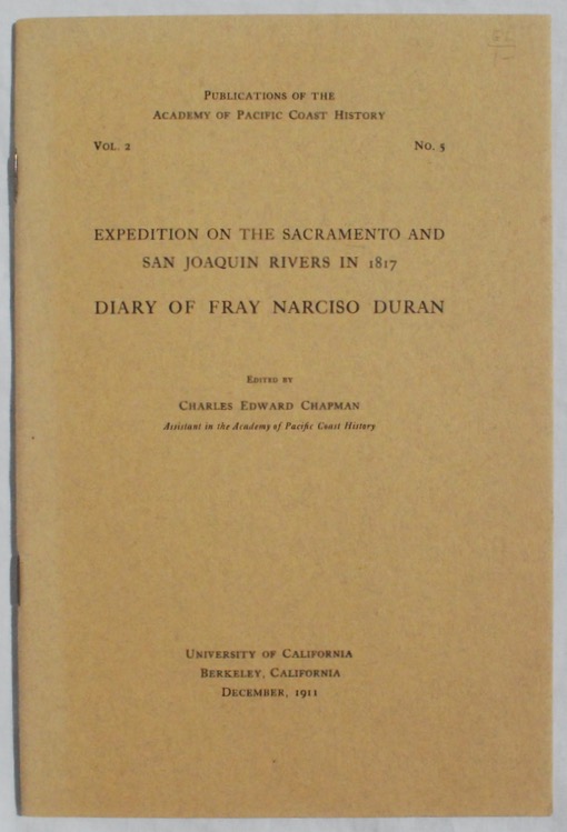 Image for Expedition on the Sacramento and San Joaquin Rivers in 1817.
