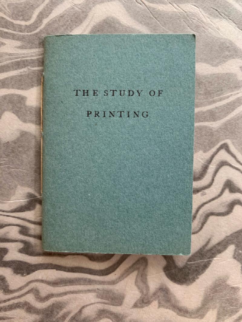 Image for The Study of Printing
