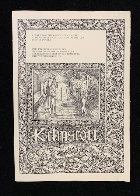 A Leaf from the Kelmscott Chaucer with an Essay on its Commercial History