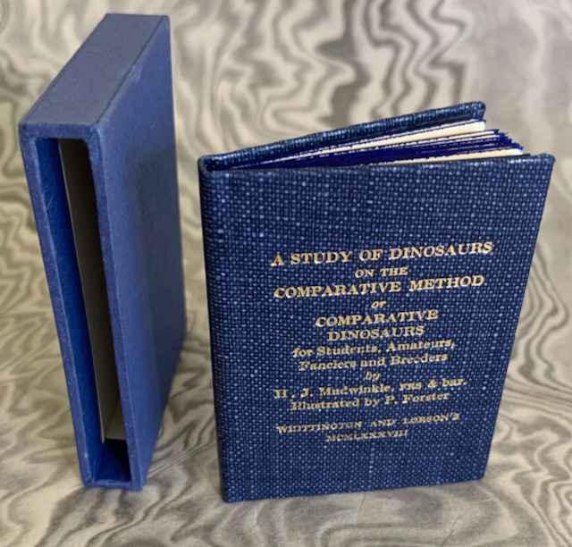 A Study of Dinosaurs on the Comparative Method of Comparative Dinosaurs for Students, Amateurs, Fanciers and Breeders. by H. J. Mudwinkle, FRS & bar