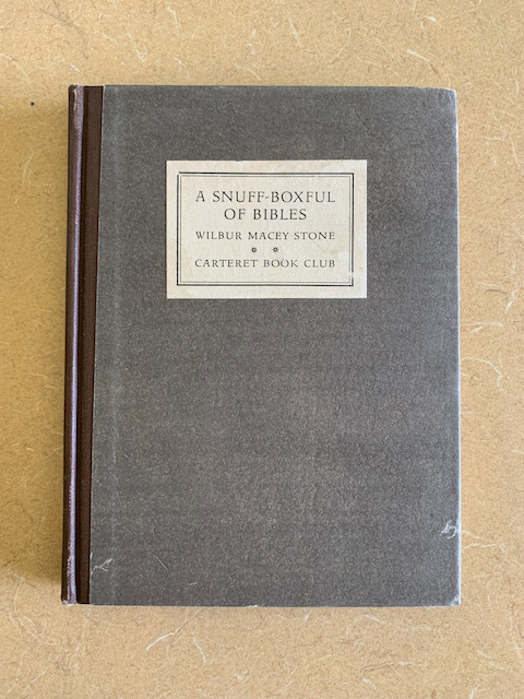 A Snuff-boxful of Bibles