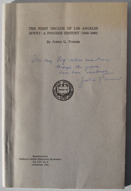 Image for The first decade of Los Angeles Jewry: A pioneer history (1850-1860)